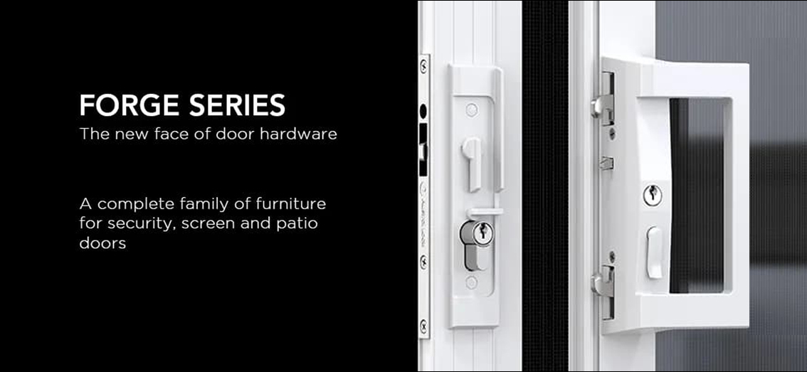 Allegion Forge Series — hero banner as deployed on allegion.com.au