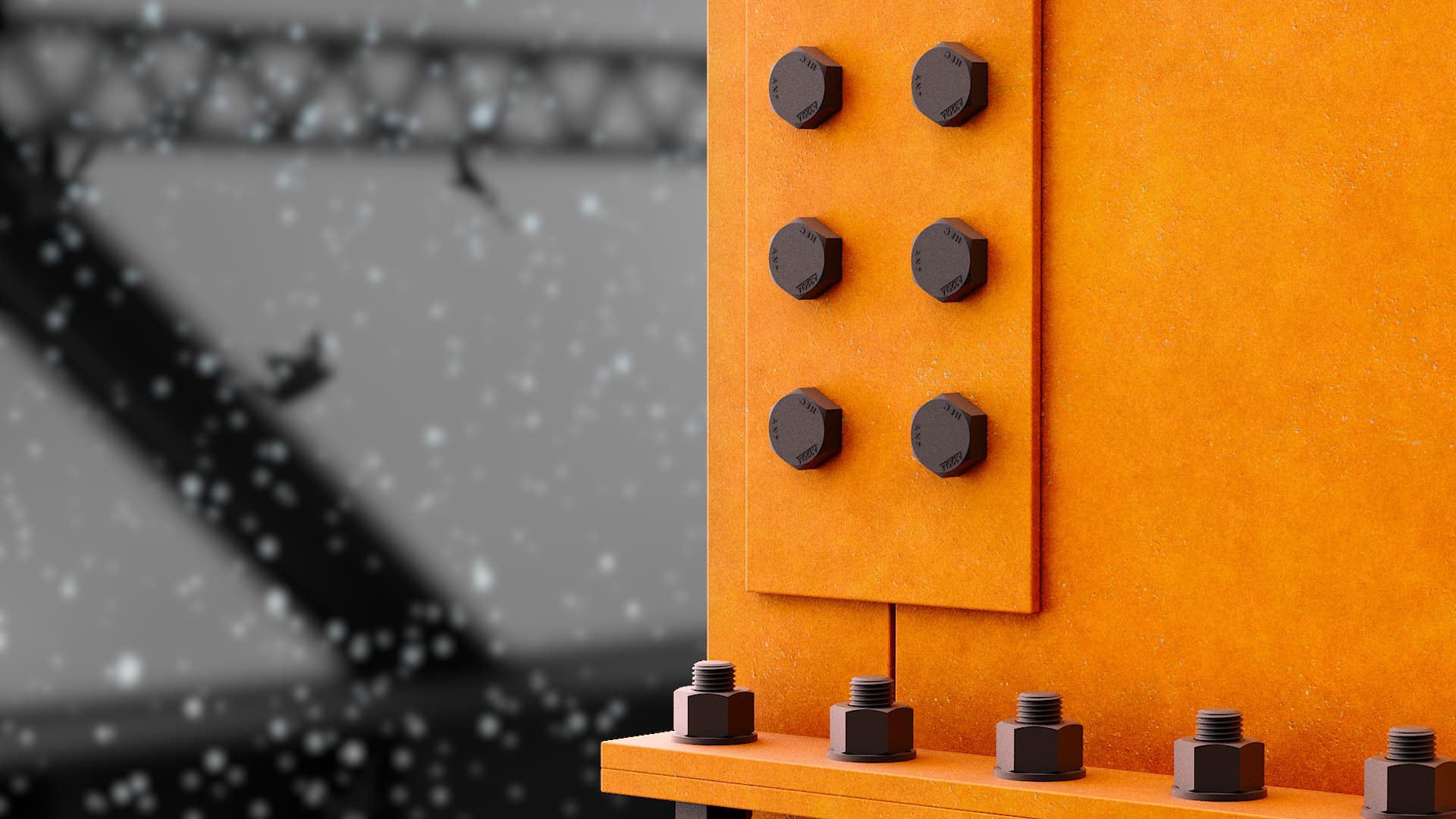 Weathering Steel — final render