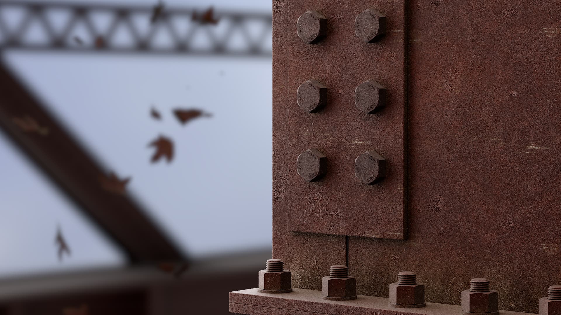 Weathering Steel Structural Assembly animation