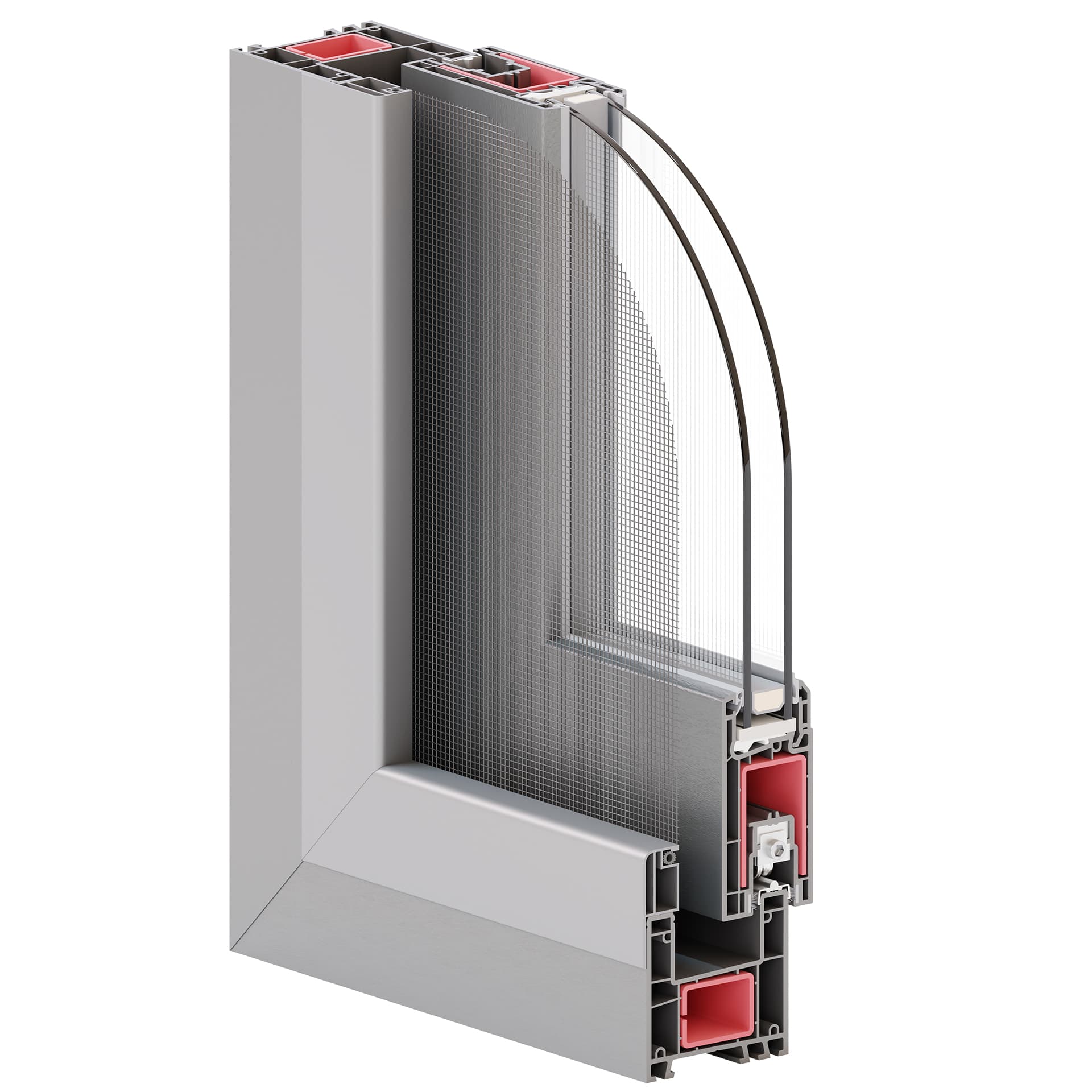 Double glazed window frame